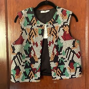 Mango Embroidered Vest